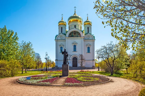 Pushkin Russland Mai 2020 Foto Des Denkmals Für Den Ersten — Stockfoto
