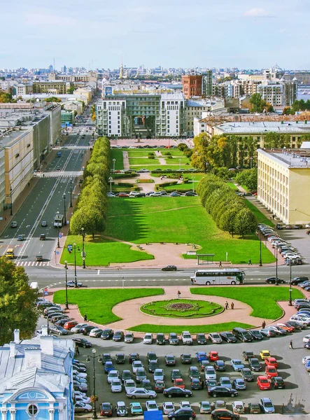 Het Historische Centrum Van Petersburg Shpalernaya Straat Zicht Van Bovenaf — Stockfoto