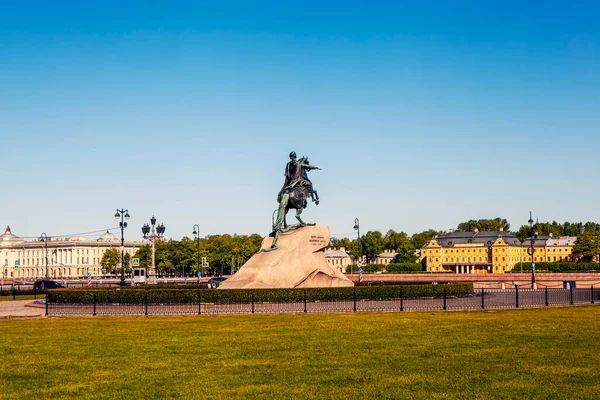 Bronze Horseman Monument Peter Senate Square Petersburg Russia — Stock Photo, Image