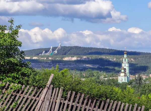 Utsikt Från Bald Mountain Nizhny Tagil Sverdlovsk Regionen Ryssland — Stockfoto