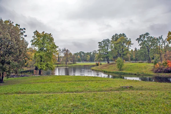 Shapel Pond Alexander Park Tsarskoe Selo Pushkin Petersburg Russia Date — Stock Photo, Image