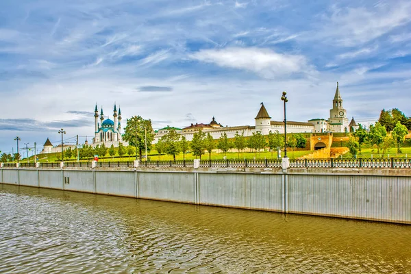 Widok Kreml Kazań Republika Tatarstanu Rosja — Zdjęcie stockowe