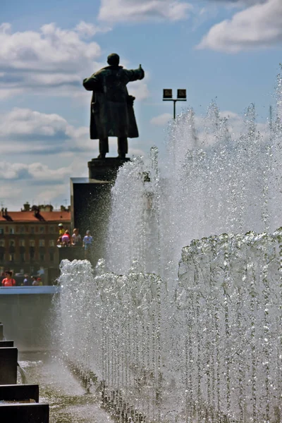 Petersburg Russia Július 2019 Fénykép Emlékmű Lenin Egy Páncélozott Autó — Stock Fotó