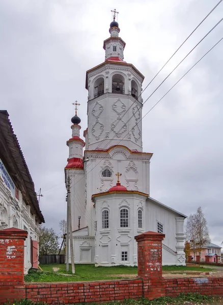 Igreja Entrada Senhor Jerusalém Totma Oblast Vologodskaya Rússia 2012 — Fotografia de Stock