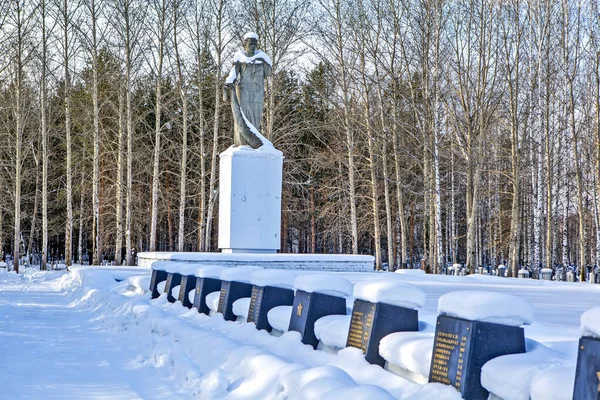 Nizhny Tagil Rusia Febrero 2020 Foto War Glory Memorial Cerca — Foto de Stock