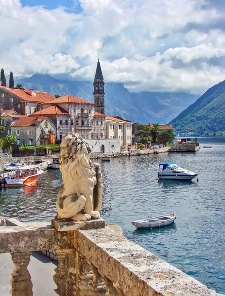 Budva Oude Stad Uitzicht Fel Zonlicht Montenegro — Stockfoto