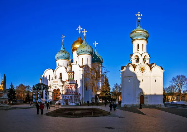 Sergiev Posad Russia April 2020 Photo Dukhovskaya Church Refectory Trinity — Stock Photo, Image