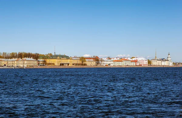 View Kunstkamera Arrow Vasilyevsky Island Peter Paul Fortress Petersburg Russia — Stock Photo, Image