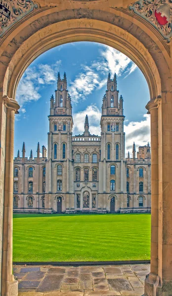 Oxford Grande Bretanha Agosto 2019 Foto All Souls College — Fotografia de Stock