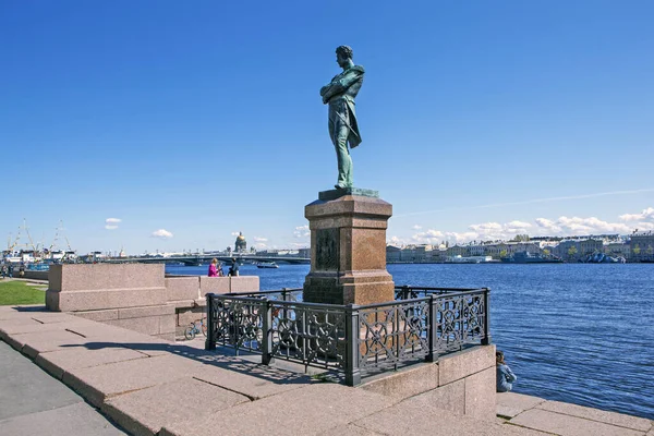 Petersburg Ryssland Maj 2020 Foto Monumentet Till Mer Information Kruzenshtern — Stockfoto