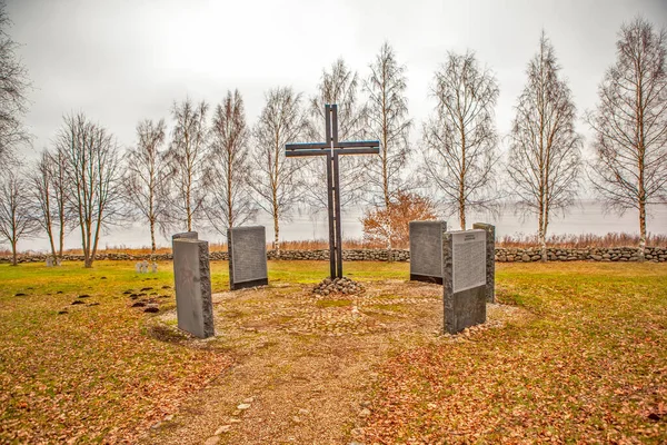 Korostyn Russia December 2019 Photo German War Cemetery — 图库照片