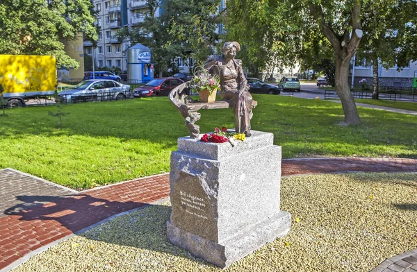 Petersburg Russia September 2019 Photo Monument Faina Ranevskaya Theater Square — Stock Photo, Image