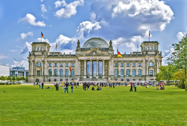 Berlin Deutschland August 2019 Blick Auf Den Reichstag Von Westen — Stockfoto