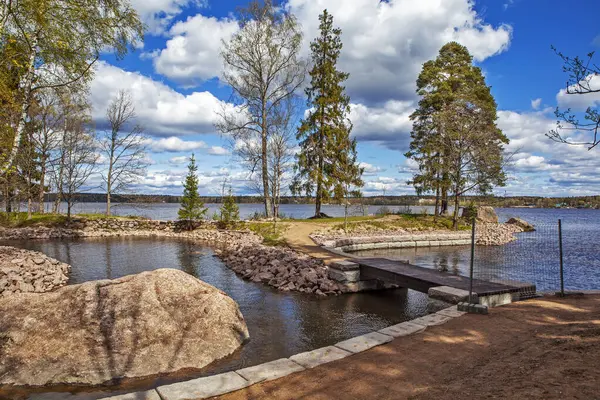 Beautiful View Lake Park — Stock Photo, Image