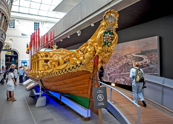 Frederick Barque Display National Maritime Museum Greenwich London 2019 — Stock Photo, Image