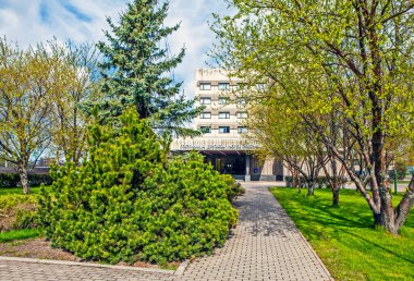 VYBORG, RUSSIA - 17 Mayıs 2020: Hotel 