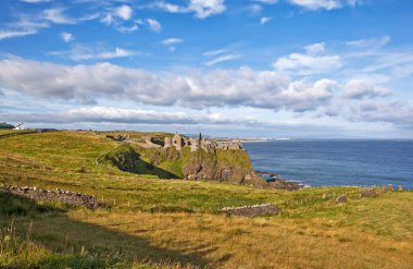 Devlerin kaldırımları. Causeway Sahil Bushmills. Kuzey İrlanda. Birleşik Krallık