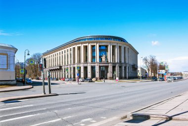 PETERSBURG, RUSSIA - 10 Nisan 2020: Fotoğraf: Yeni Tahkim Mahkemesi Binası