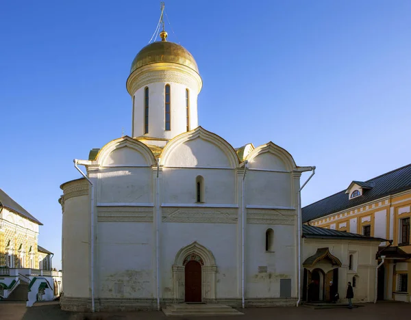 Sergiev Posad Russia April 2020 Photo Trinity Cathedral Trinity Lavra — Stock Photo, Image