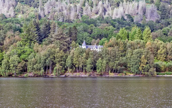 Castle Greenery Loch Catherine Lake Sterling Scotland United Kingdom — Stock Photo, Image