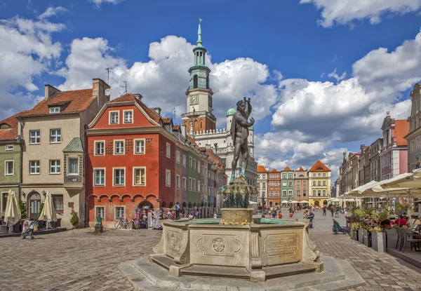 Poznan Polen August 2019 Oude Markt — Stockfoto