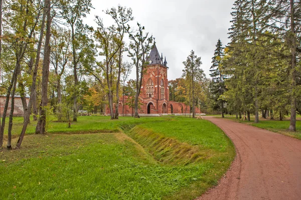 Pushkin Russia Wrzesień 2019 Zdjęcie Kaplicy Aleksander Park — Zdjęcie stockowe