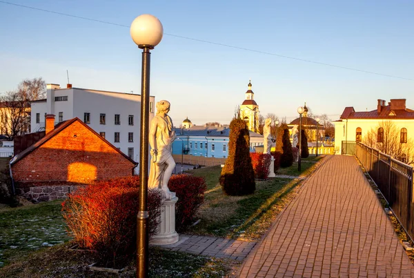 Wyborg Russland Januar 2018 Foto Von Skulpturen Auf Der Allee — Stockfoto