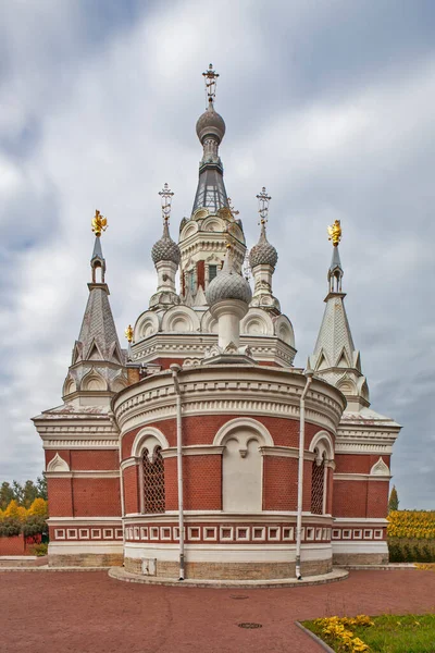 Biserica Nicolae Lucrătorul Minunilor Pavlovsk Sankt Petersburg Rusia — Fotografie, imagine de stoc