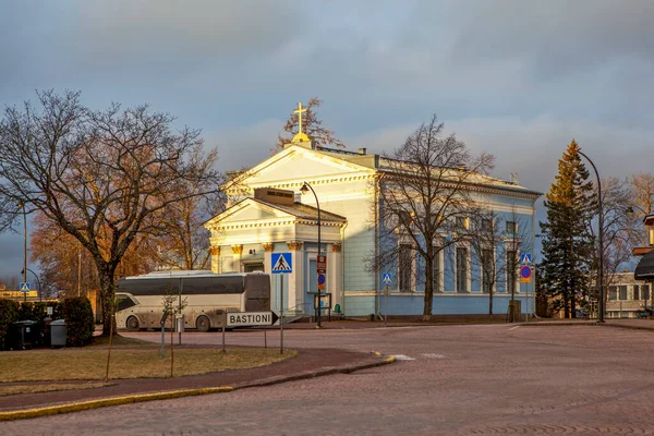 Hamina Finland Decembrie 2019 Fotografia Bisericii Ioan 1843 Arhitectul Karl — Fotografie, imagine de stoc