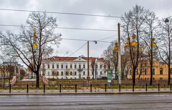 Petersburg Rusia Abril 2020 Foto Calle Sadovaya Con Vistas Casa —  Fotos de Stock