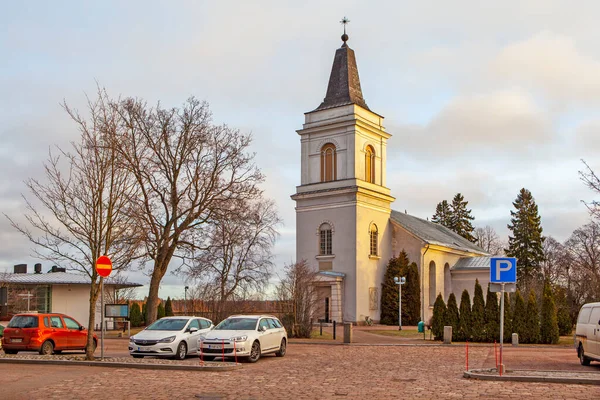 Hamina Φινλανδία Δεκεμβριου 2019 Φωτογραφία Από Την Εκκλησία Της Αγίας — Φωτογραφία Αρχείου