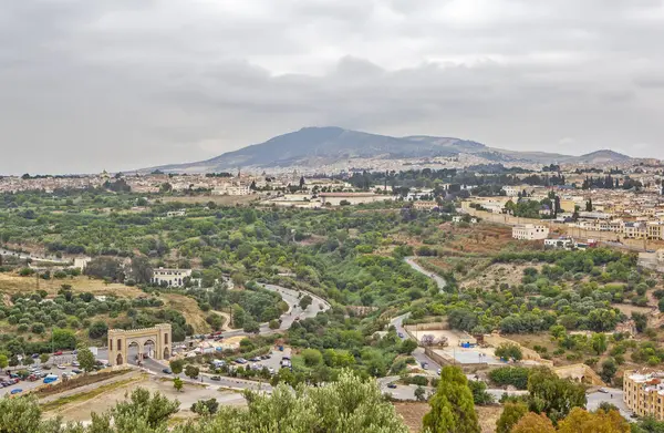 Scenery View City Mountains Fez Morocco 2013 — Stock Photo, Image