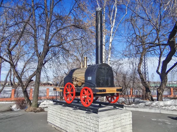 Nizhny Tagil Russia March 2015 Photo Model First Russian Steam — Stock Photo, Image