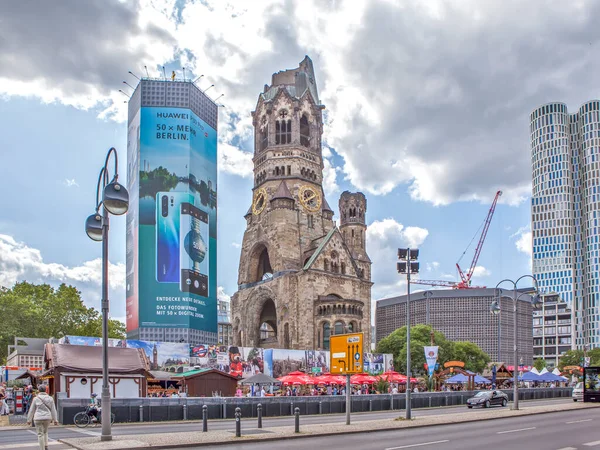 Berlin Deutschland August 2019 Foto Kaiser Wilhelm Gedächtniskirche — Stockfoto