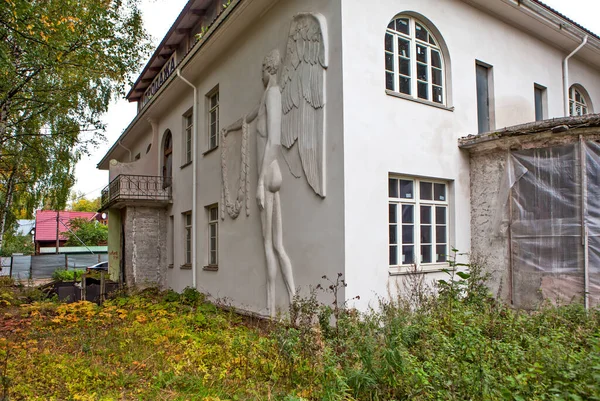 Huset Baryshnikovs House Mandel Hus Med Ängel Pavlovsk Sankt Petersburg — Stockfoto