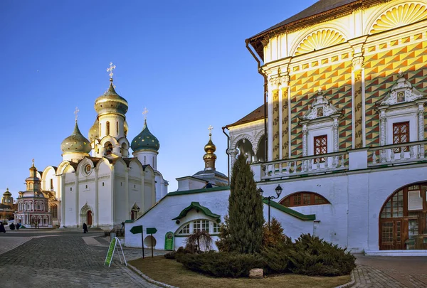 Sergiev Posad Russia April 2020 Photo Refectory Mikheevsky Church Trinity — Stock Photo, Image