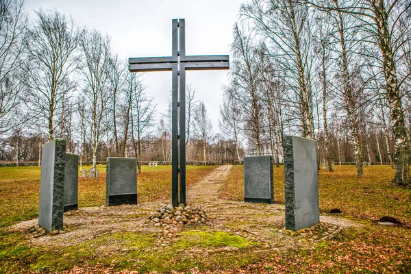 Korostyn Russia Grudzień 2019 Zdjęcie Niemieckiego Cmentarza Wojennego — Zdjęcie stockowe
