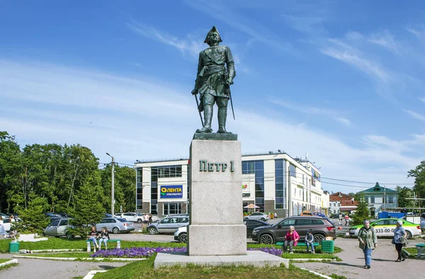 Shlisselburg Russland Juli 2019 Foto Des Denkmals Für Kaiser Peter — Stockfoto