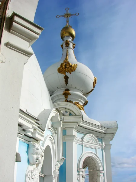 Angels Belfry Bell Tower Small Onion Dome Resurrection Smolny Novodevichy — Stock Photo, Image