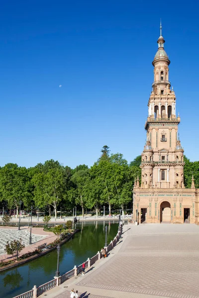 Seville España Mayo 2013 Plaza España Conjunto Ciudades Estilo Neo — Foto de Stock