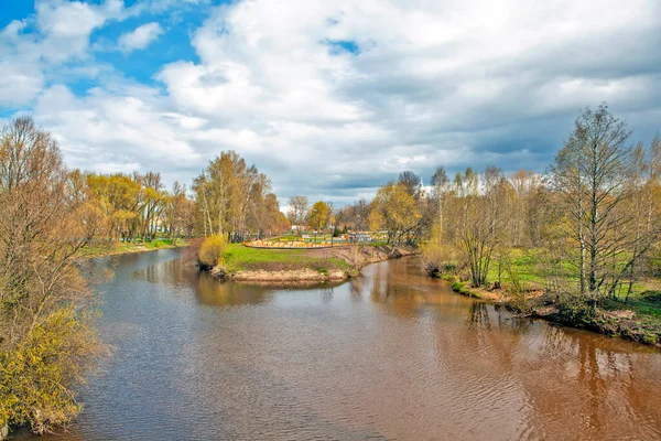 Schöne Aussicht Auf Den Fluss Park Russland — Stockfoto