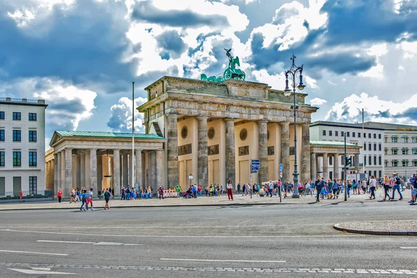 Πύλη Βρανδεμβούργου Βερολίνο Γερμανία — Φωτογραφία Αρχείου