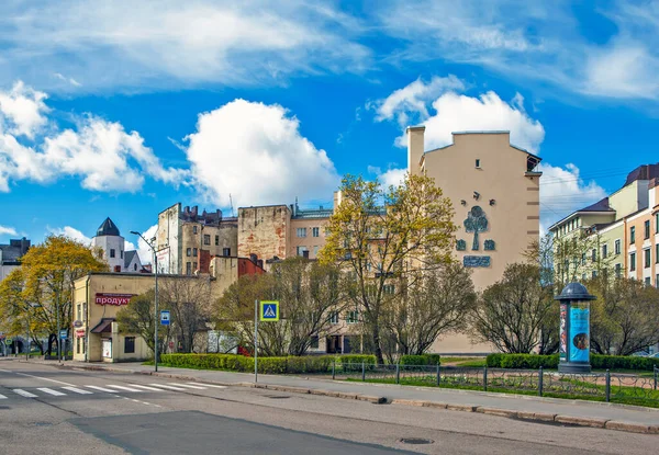 Vyborg Russia Mayıs 2020 Şehir Manzarasının Fotoğrafı Vokzalnaya Caddesi Ushakova — Stok fotoğraf