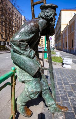 St. PETERSBURG, RUSSIA - 23 Nisan 2020: Fener Anıtı Fotoğrafı.