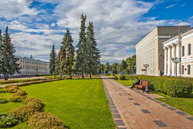 NIZHNY NOVGOROD, RUSSIA - 3 Temmuz 2019: Bölgesel Hakemlik Mahkemesi Fotoğrafı