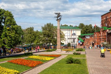NIZHNY NOVGOROD, RUSSIA - 3 Temmuz 2019: Kremlin 'deki 