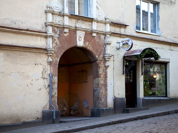 Vyborg Russia December 2019 Photo Arch Former Building Norwegian Vice — Stock Photo, Image