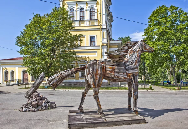 Kronstadt Rusia Julio 2019 Foto Exposición Objetos Arte Basura —  Fotos de Stock