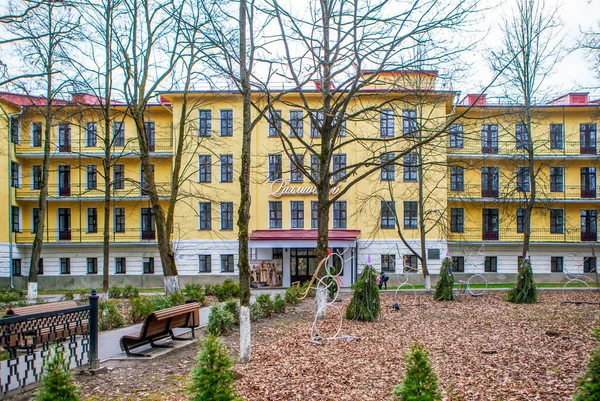 Staraya Russa Rusko Prosince 2019 Fotografie Budovy Rachmaninov Resort — Stock fotografie