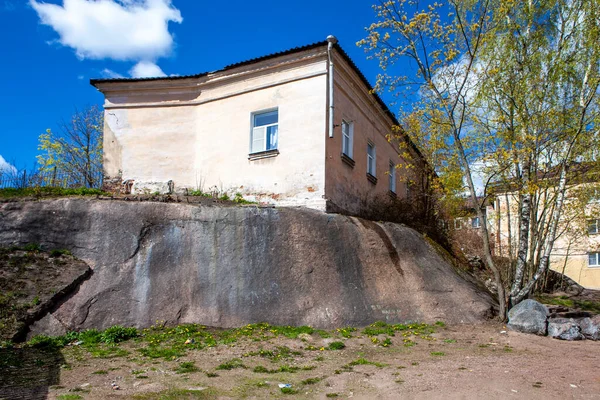 Casa Acantilado Vyborg Región Leningrado Rusia — Foto de Stock